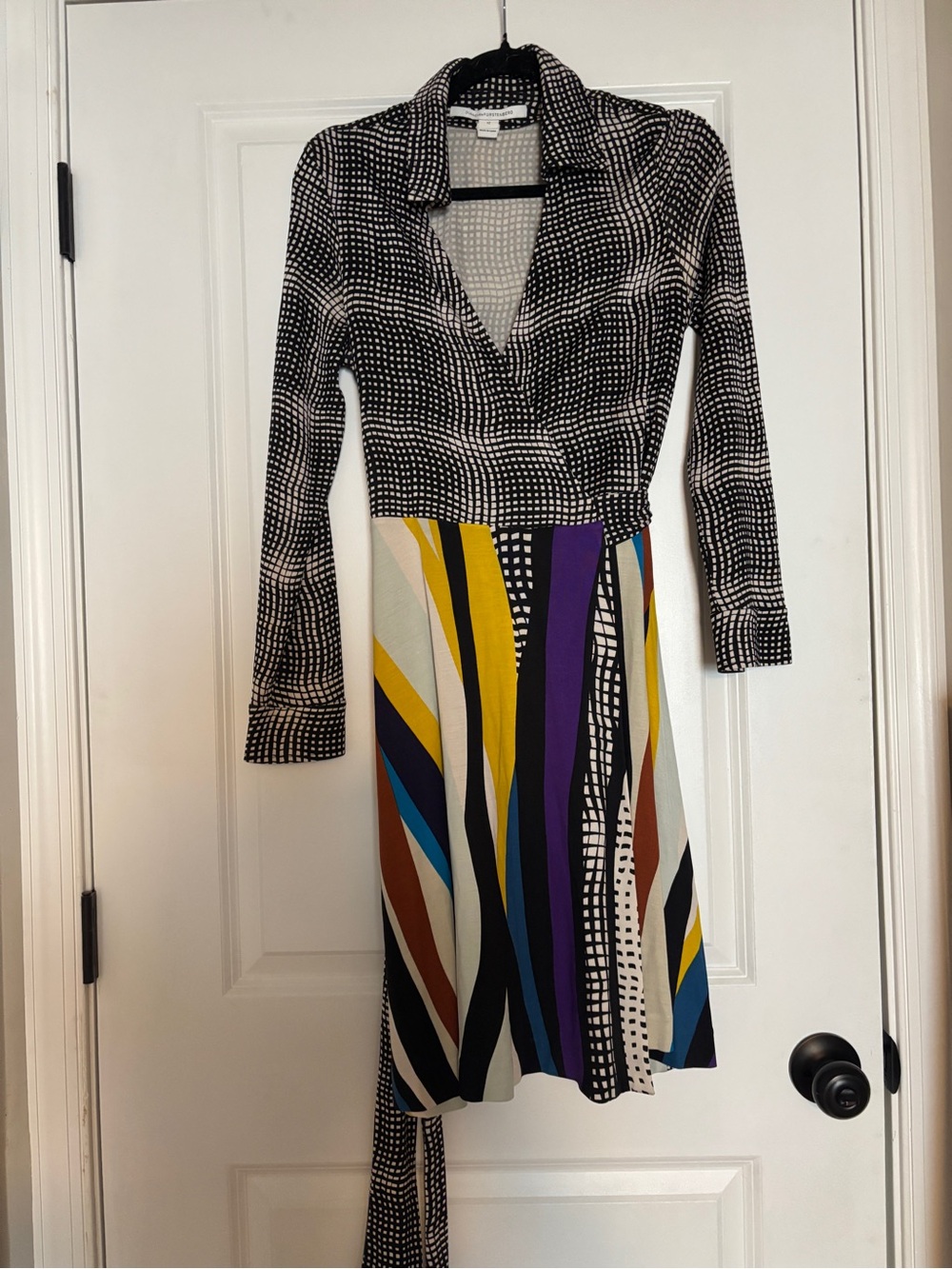 DVF Patterned Wrap Dress